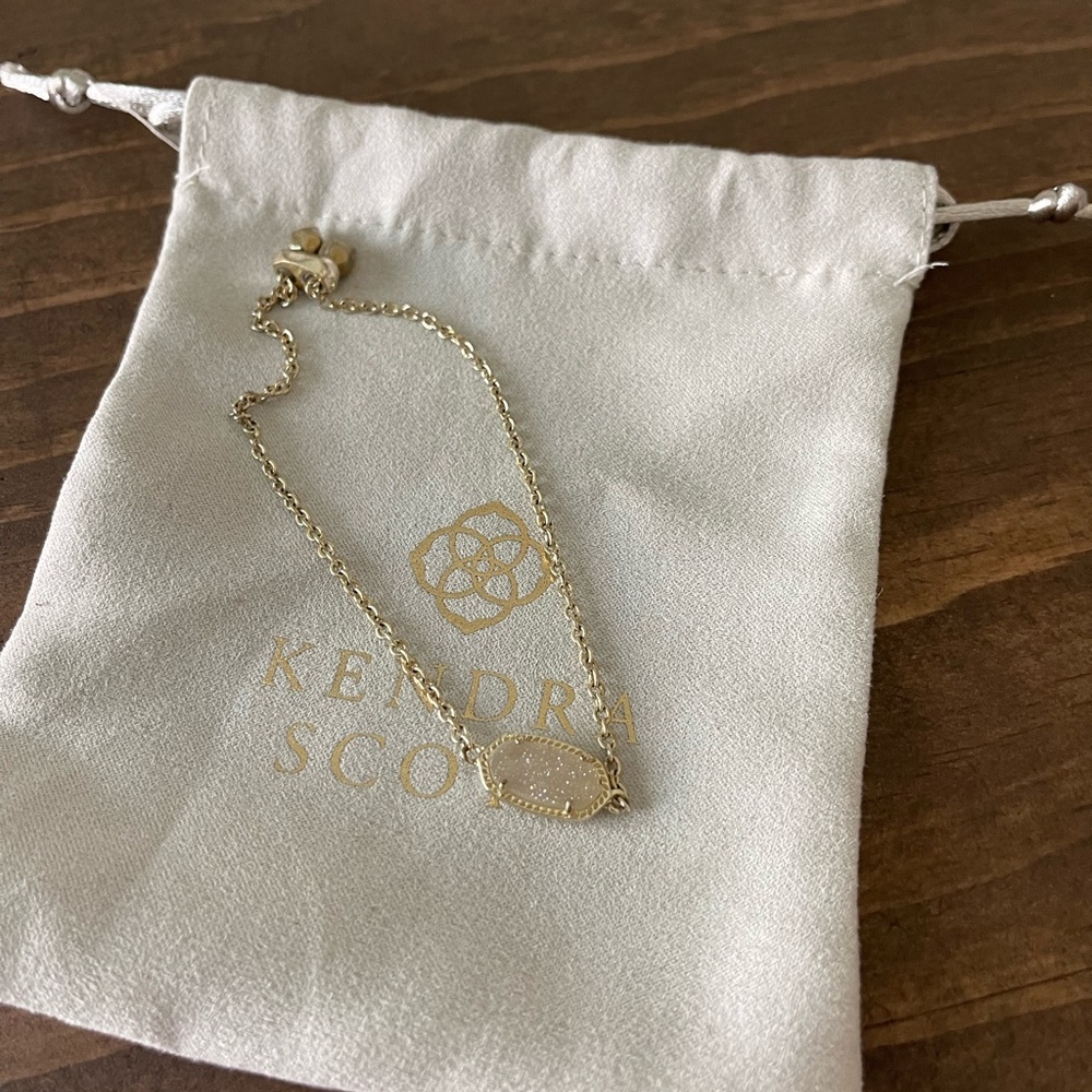 Kendra Scott gold and opal bracelet